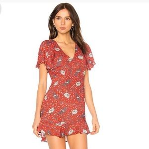 AUGUSTE Valentina Fiesta Mini Dress in Red
